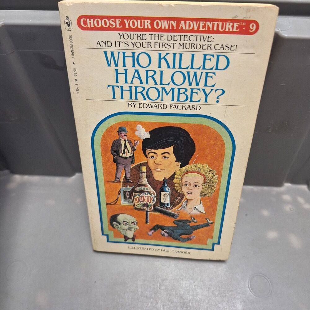 Who Killed Harlowe Thrombey? Choose Your Own Adventure #9 1981 1st Ed. 1st Print